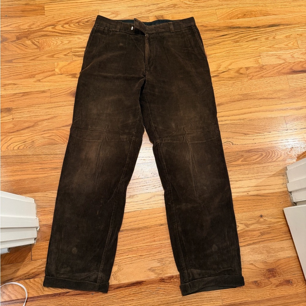 Hugo Boss Dark Brown Corduroy Pants